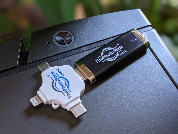ThePhotoStick Omni | Automatic Photo Backup Device | For PC, Mac & Phones